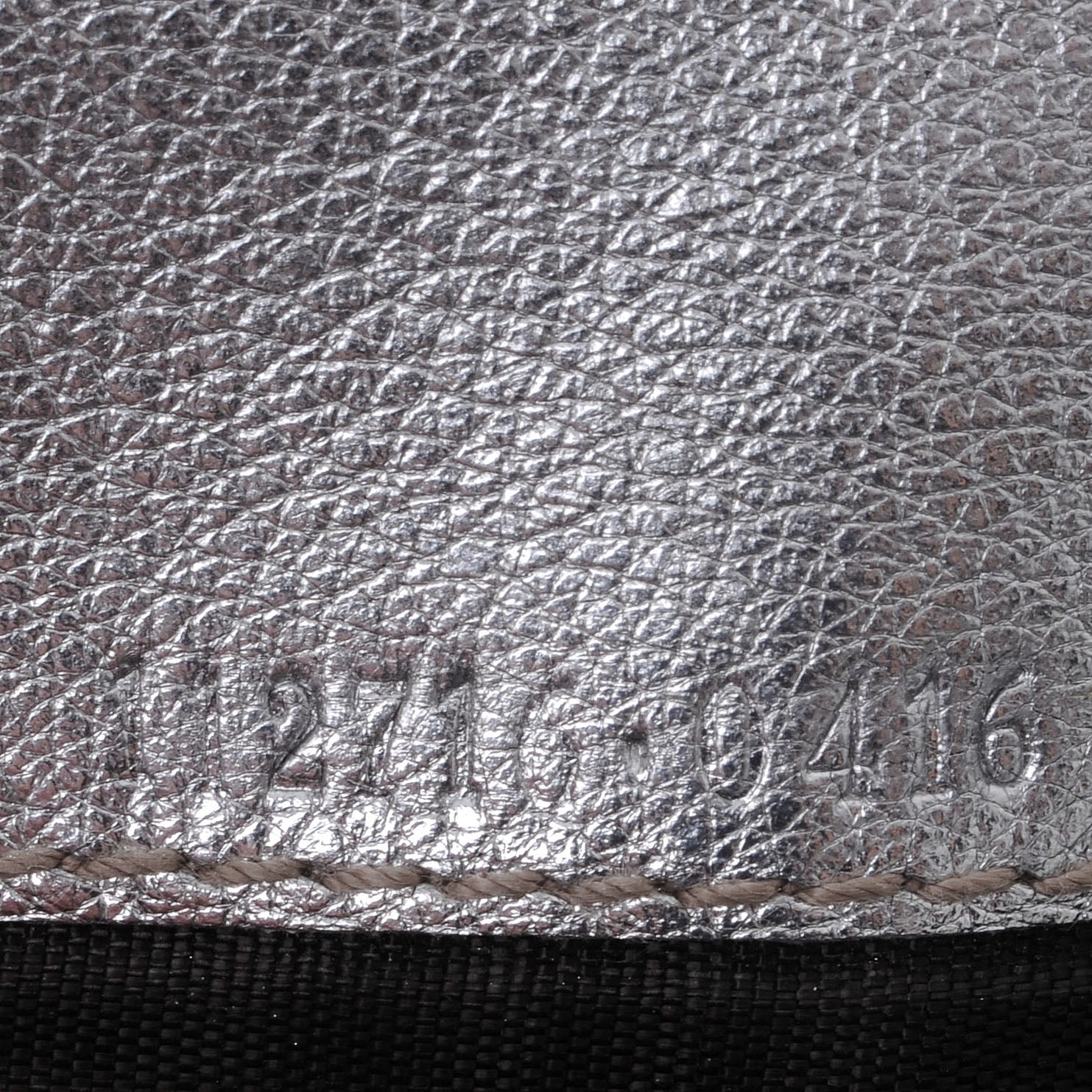 Gucci Guccissima Metal Bar French Flap Wallet Silver 6 of 8