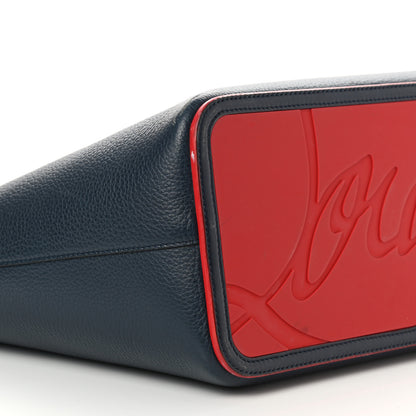 Christian Louboutin Calfskin Spikes East West Cabata Tote Navy 9 of 12