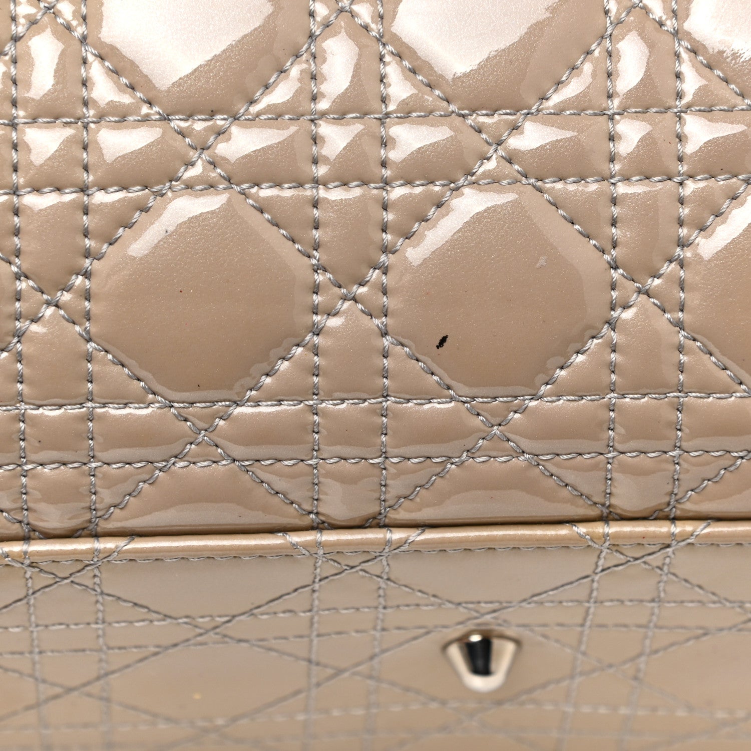 Christian Dior Patent Cannage Large Dior Soft Shopping Tote Beige 19 of 25