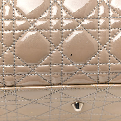 Christian Dior Patent Cannage Large Dior Soft Shopping Tote Beige 19 of 25