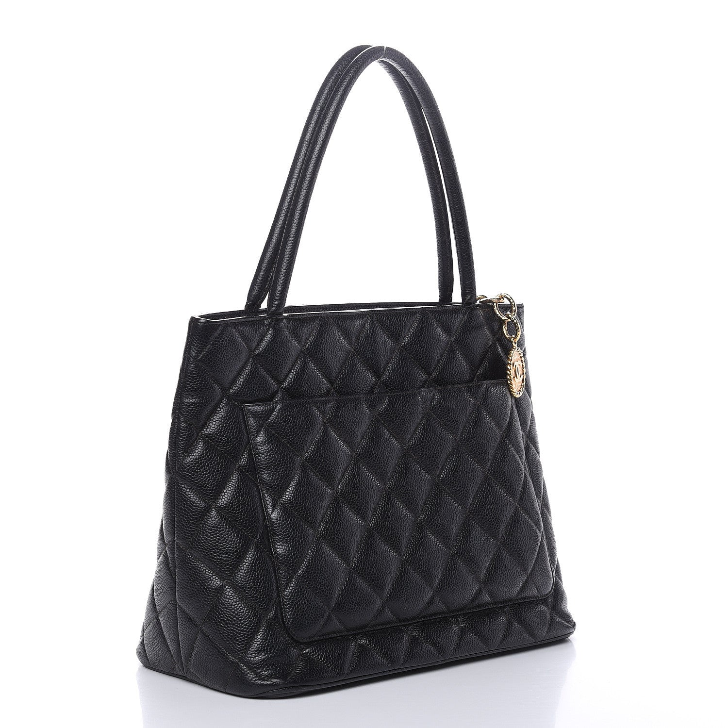 Chanel Caviar Quilted Medallion Tote Black 3 of 17