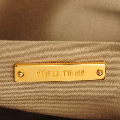 Miu Miu Nappa Matelasse Clutch Palissandro 6 of 8