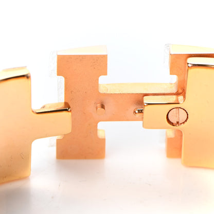 Hermes Enamel Wide Clic Clac H Bracelet PM Rose Nacarat 4 of 6
