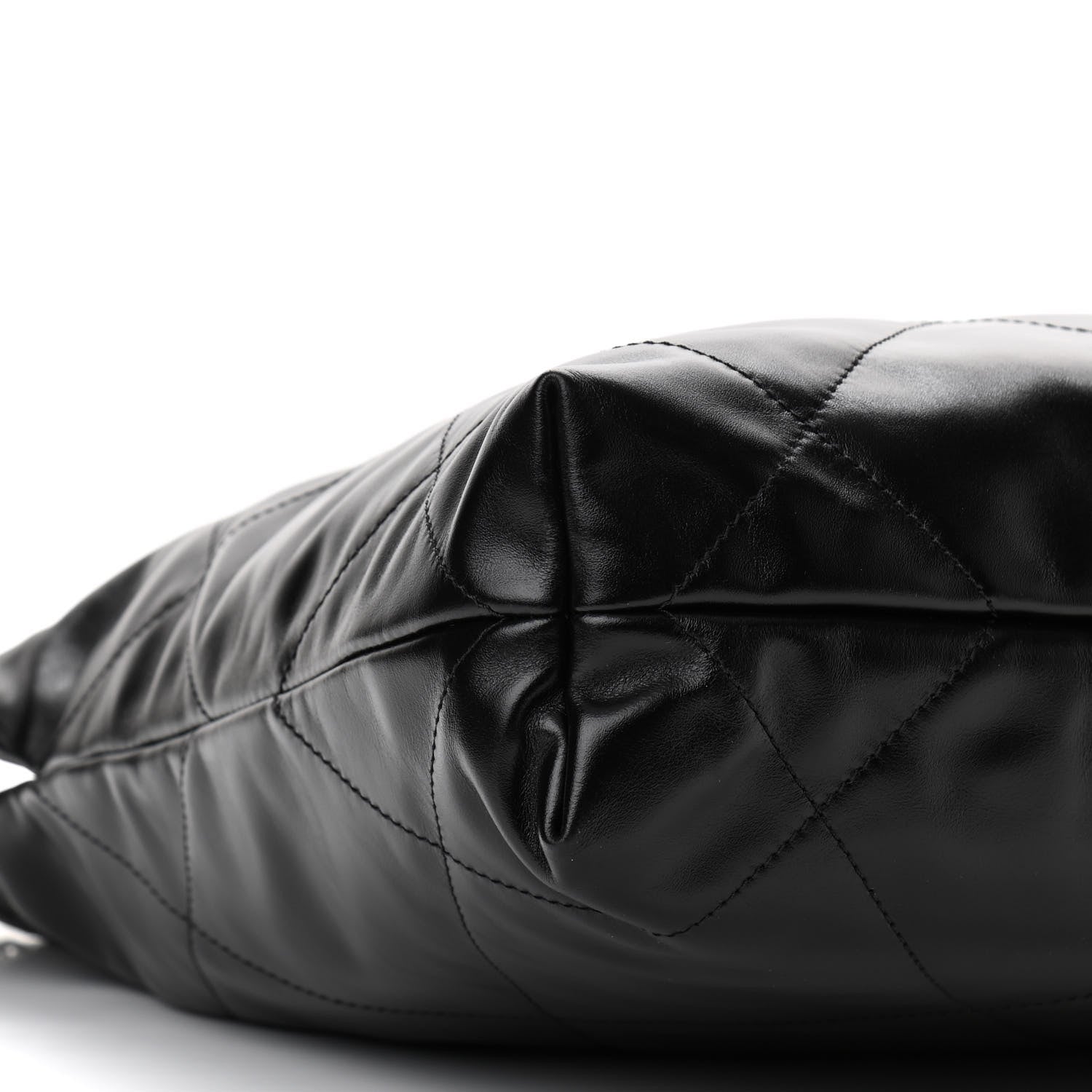 Chanel Shiny Calfskin Quilted Small Chanel 22 Black 10 of 11