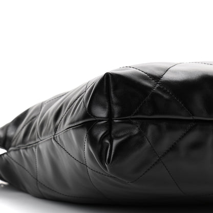 Chanel Shiny Calfskin Quilted Small Chanel 22 Black 10 of 11