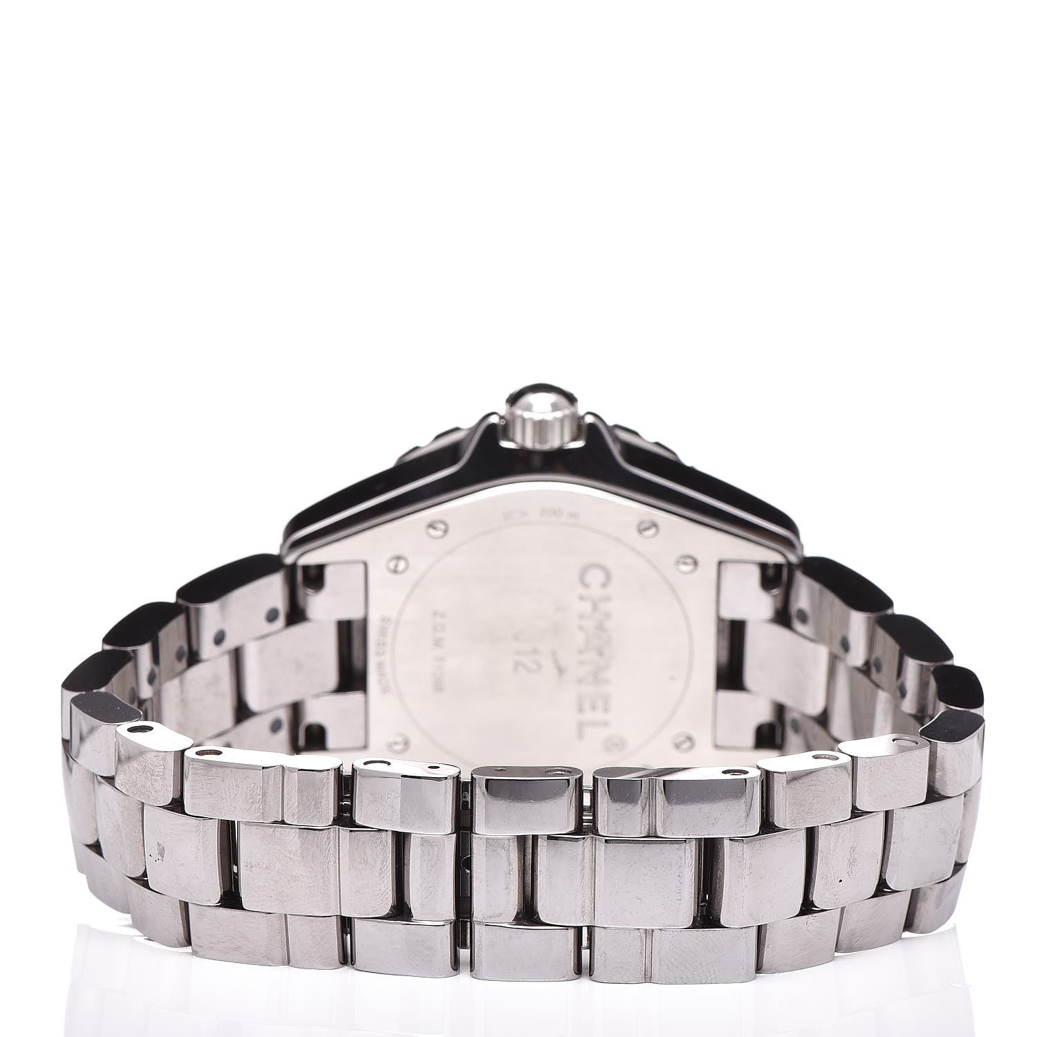 Chanel Titanium Ceramic Diamond 38mm J12 Automatic Watch 4 of 7