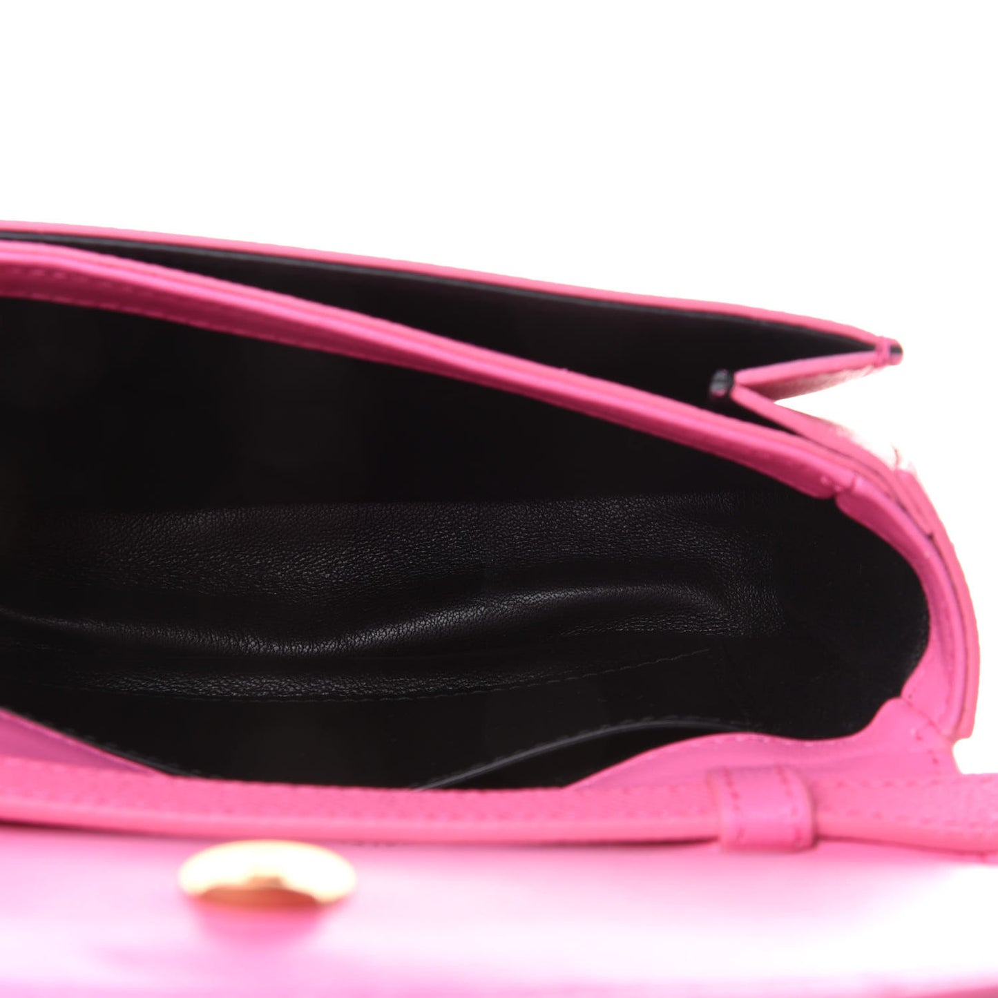 Signature Grained Calfskin Logo Print Ville Day Bag XS Rose Bubblegum Black