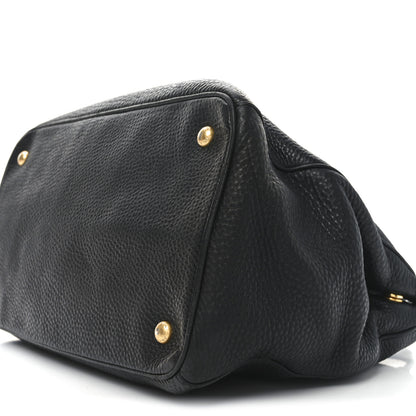 Prada Vitello Daino Tote Black 9 of 9