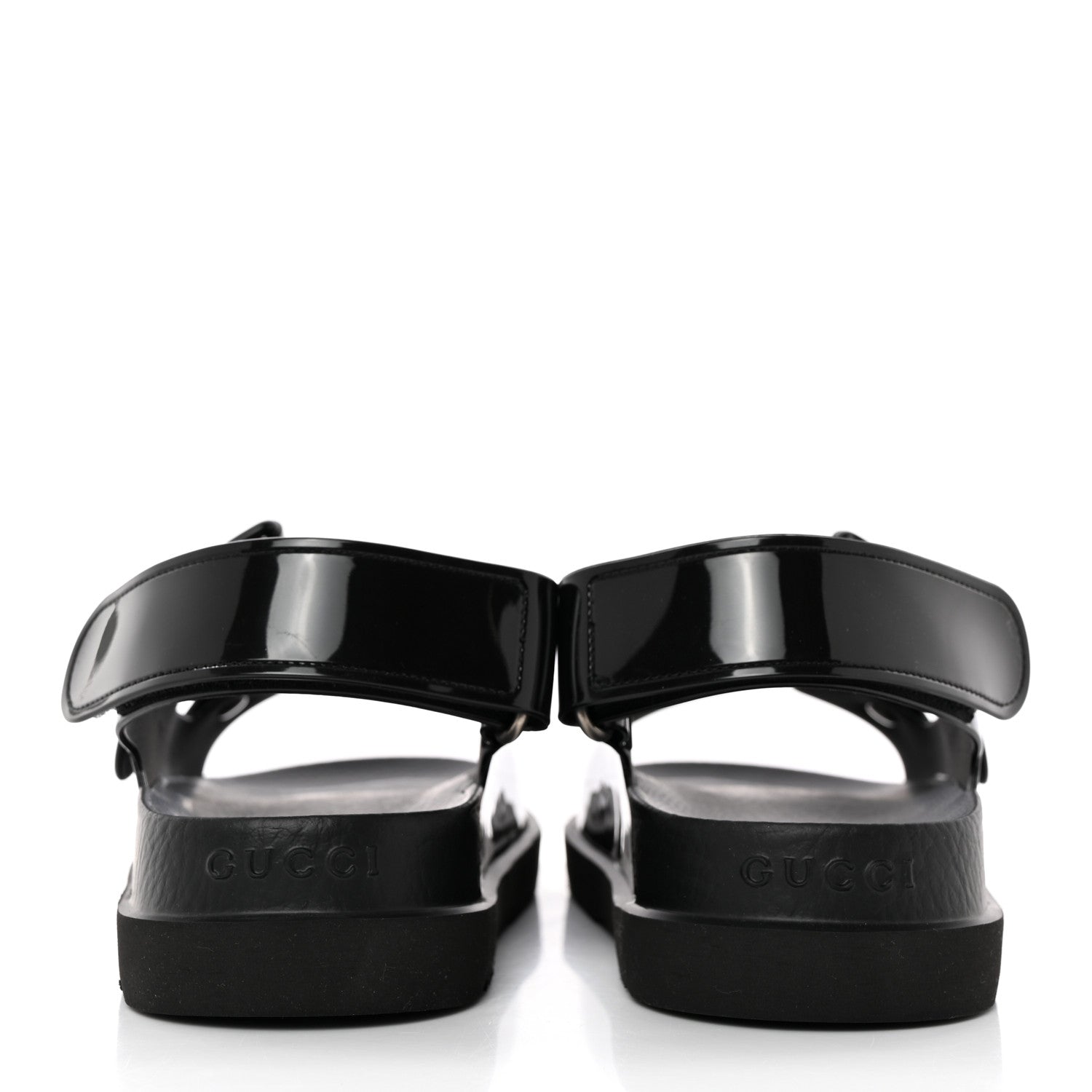 Gucci Rubber Mini Double G Womens Isla Dad Sandals 37 Black 5 of 9