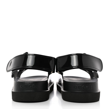Gucci Rubber Mini Double G Womens Isla Dad Sandals 37 Black 5 of 9