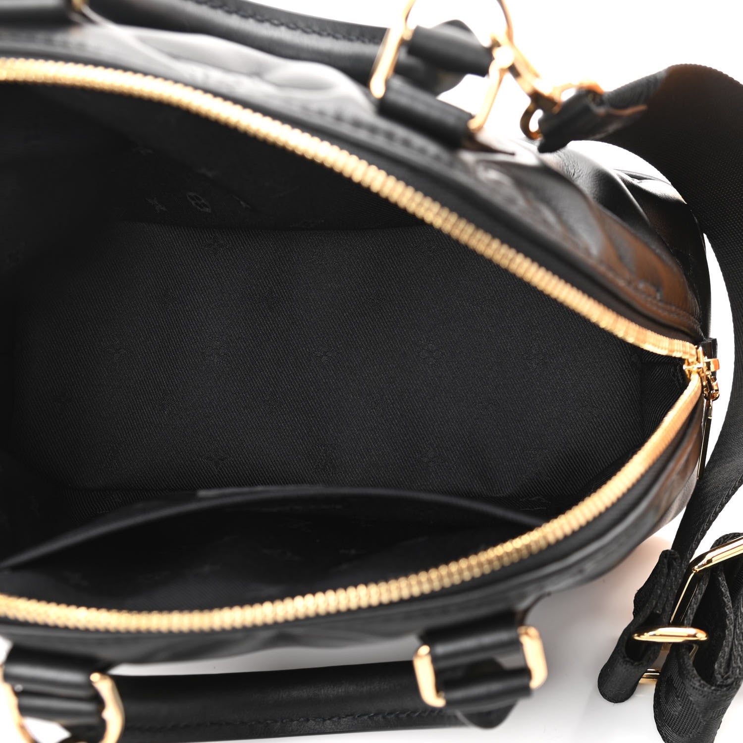 Louis Vuitton Calfskin Bubblegram Alma BB Black 7 of 10