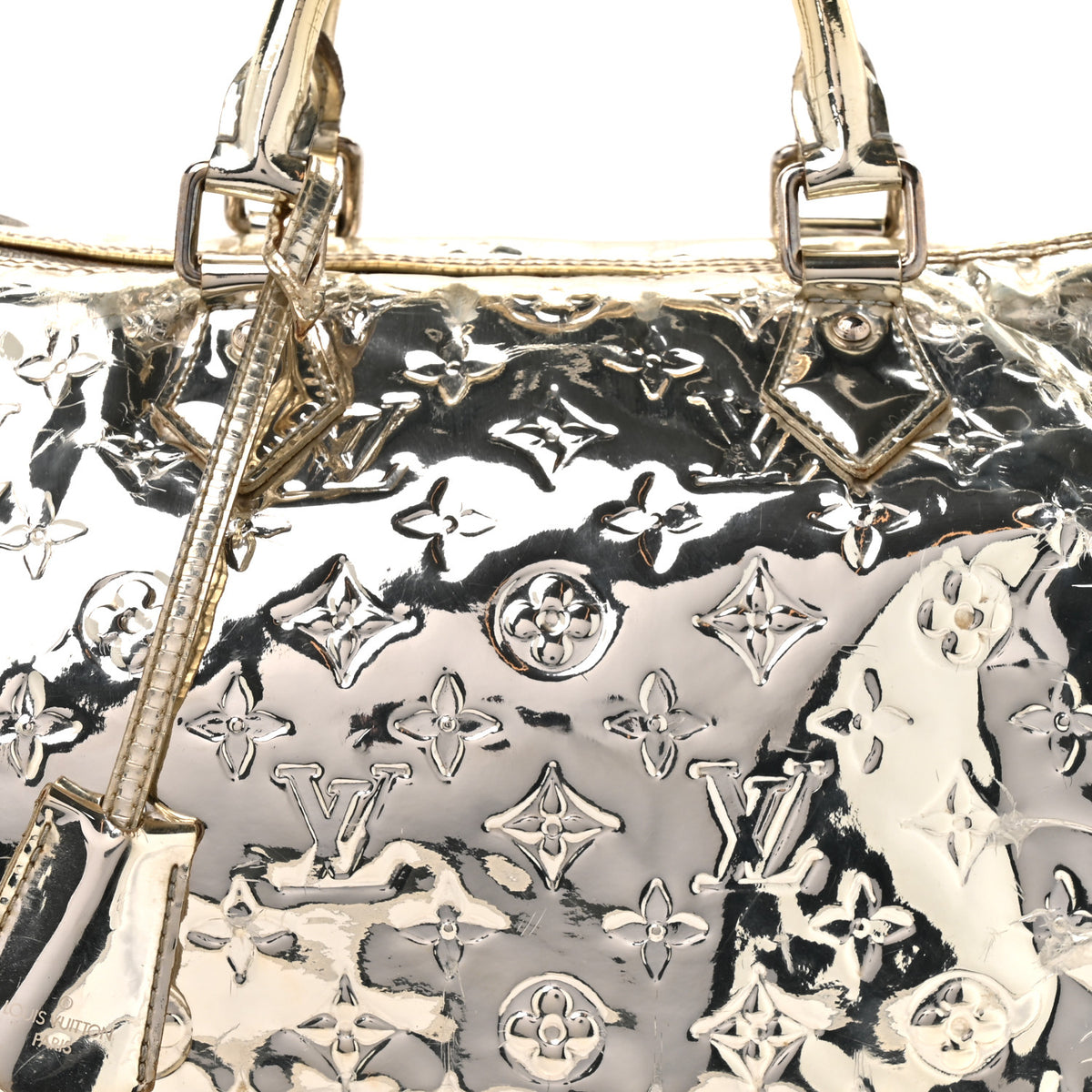 Louis Vuitton Monogram Miroir Speedy 30 Gold 7 of 19