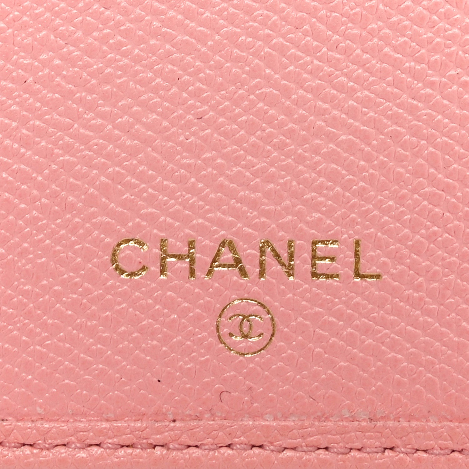 Chanel Grained Calfskin CC Button Long Wallet Pink 6 of 12