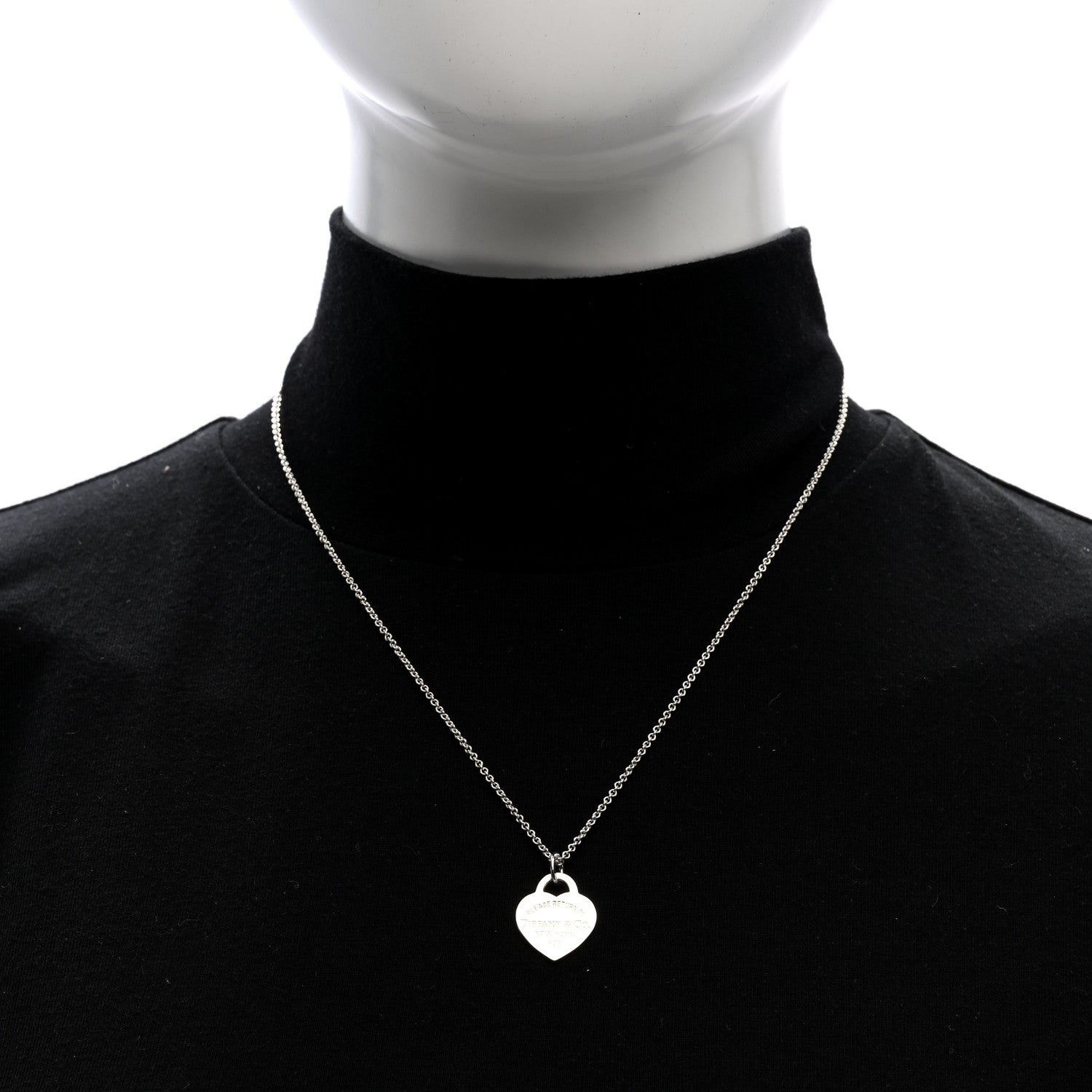Tiffany Sterling Silver Small Return To Tiffany Heart Pendant Necklace 2 of 5