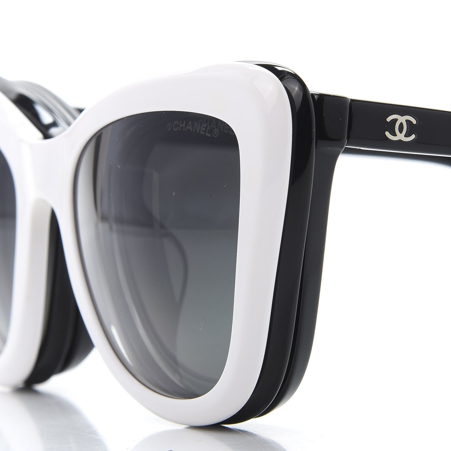 Chanel Acetate CC Clip On Sunglasses Set 5393 Black 10 of 11