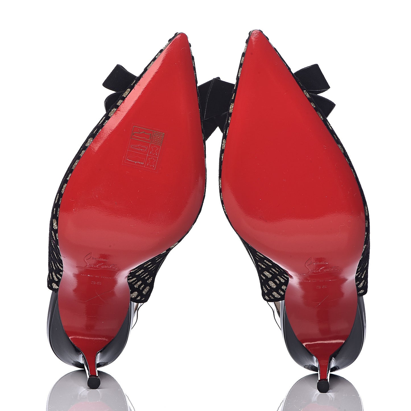 Glitter Floque Patent PVC Suspenodo Sling 100 Pumps 36 Platine Black