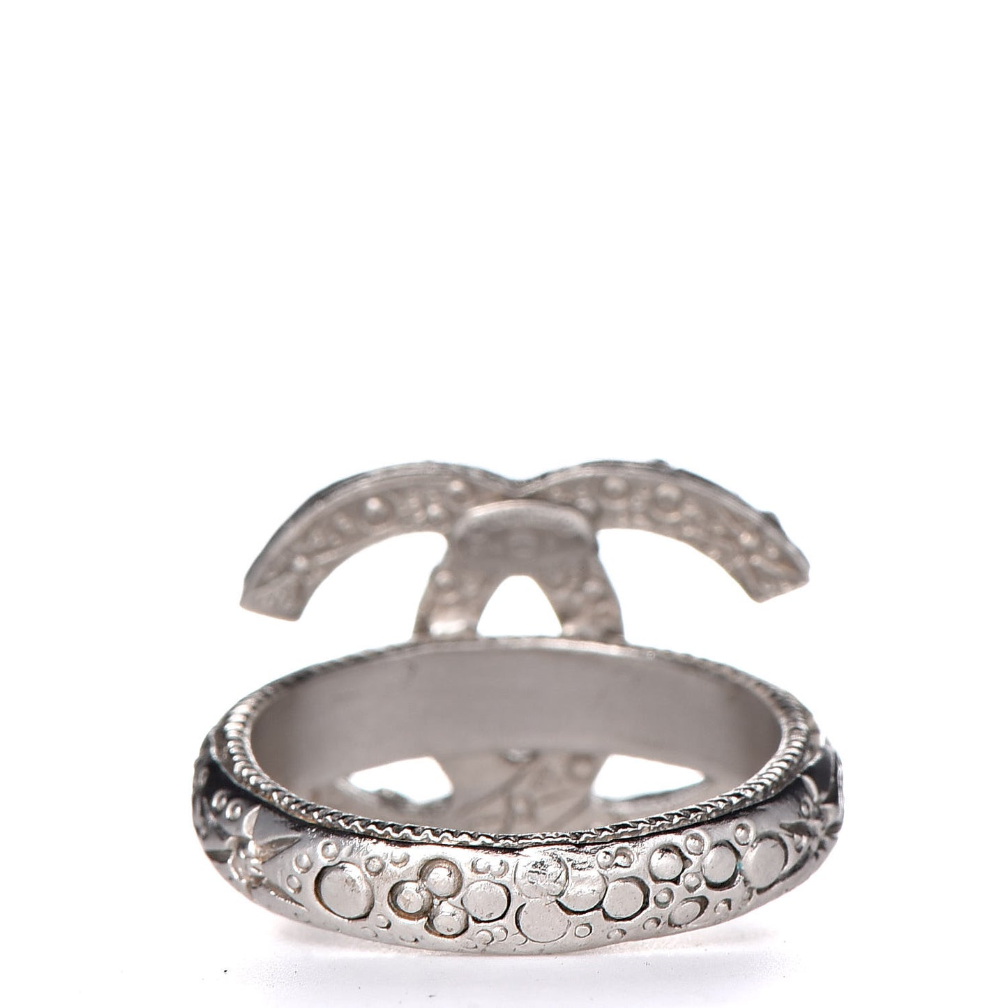 Crystal CC Ring 6 Silver