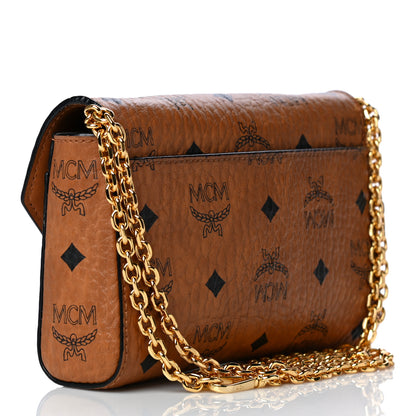 MCM Visetos Small Millie Crossbody Bag Cognac 2 of 19