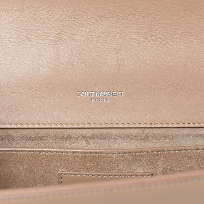 Saint Laurent Smooth Calfskin Medium Classic Monogram Kate Tassel Satchel Dark Beige 7 of 21