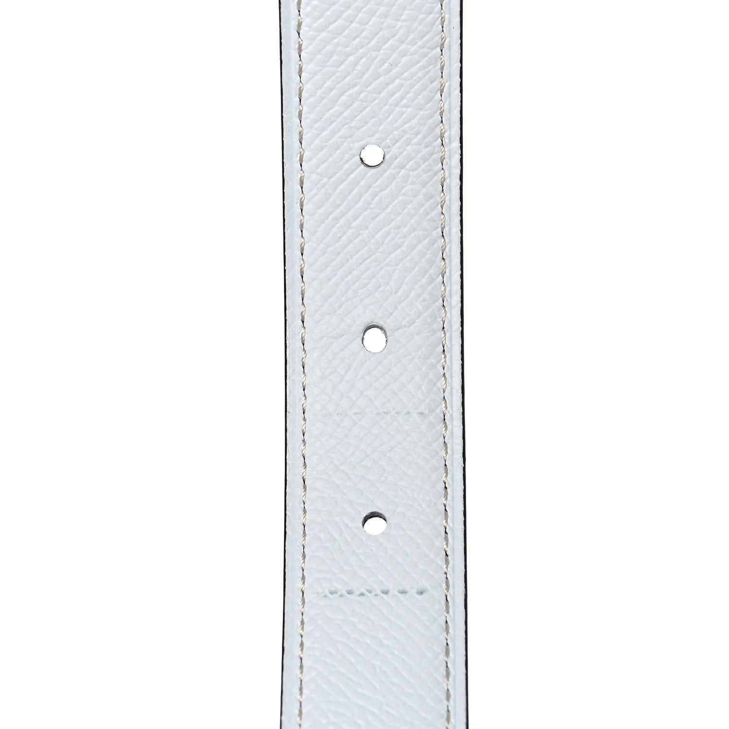 Hermes Epsom Swift 24mm Collier De Chien CDC Belt 90 White Etoupe 4 of 6