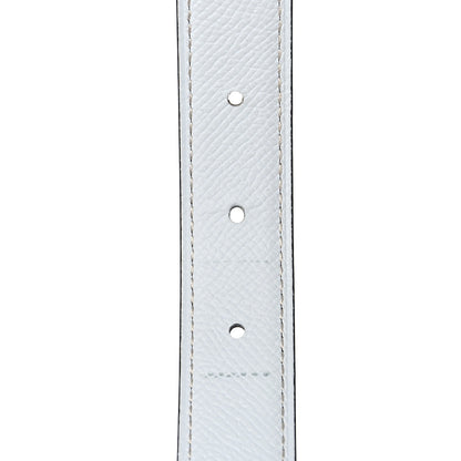 Hermes Epsom Swift 24mm Collier De Chien CDC Belt 90 White Etoupe 4 of 6