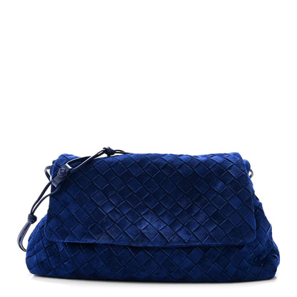 Bottega Veneta Suede Intrecciato Giorno Royal Blue 1 of 9
