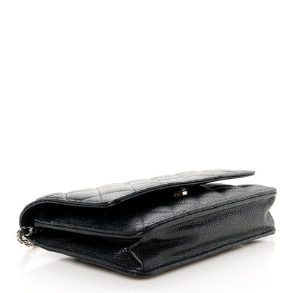 Chanel Caviar Quilted Wallet On Chain WOC Black 4 of 11