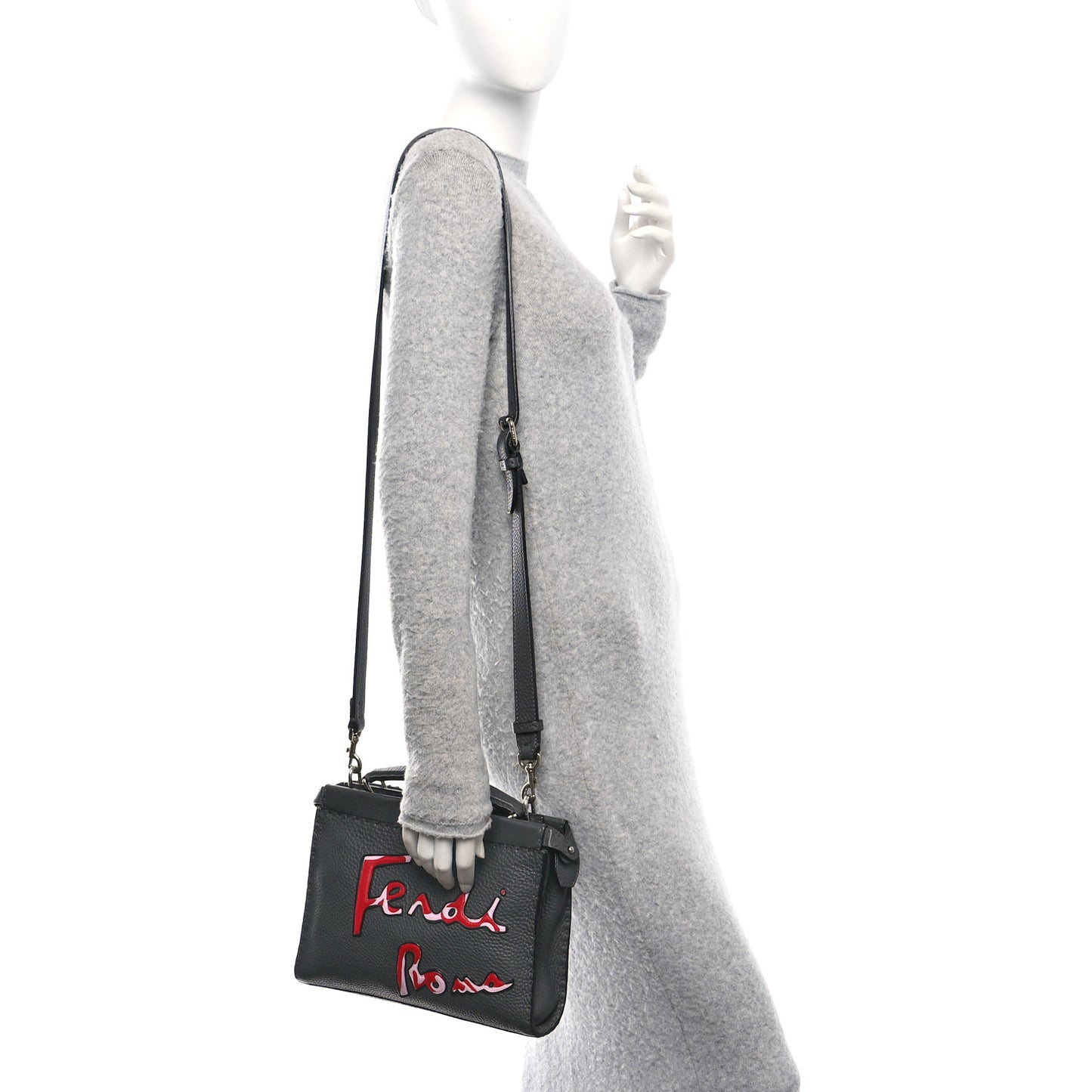 Cuoio Romano Selleria Mini Peekaboo Iconic Fit Satchel Asfalto Multicolor