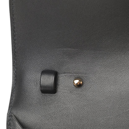 Hermes Ostrich Constance Long Wallet To Go Black 11 of 13
