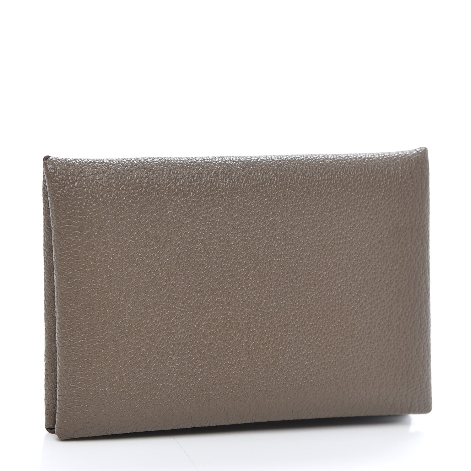Hermes Chevre Mysore Calvi Card Case Etoupe 3 of 7