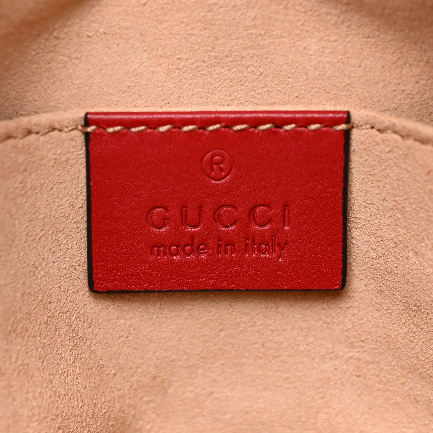 Gucci Calfskin Matelasse GG Marmont Belt Bag 85 34 Hibiscus Red 6 of 11