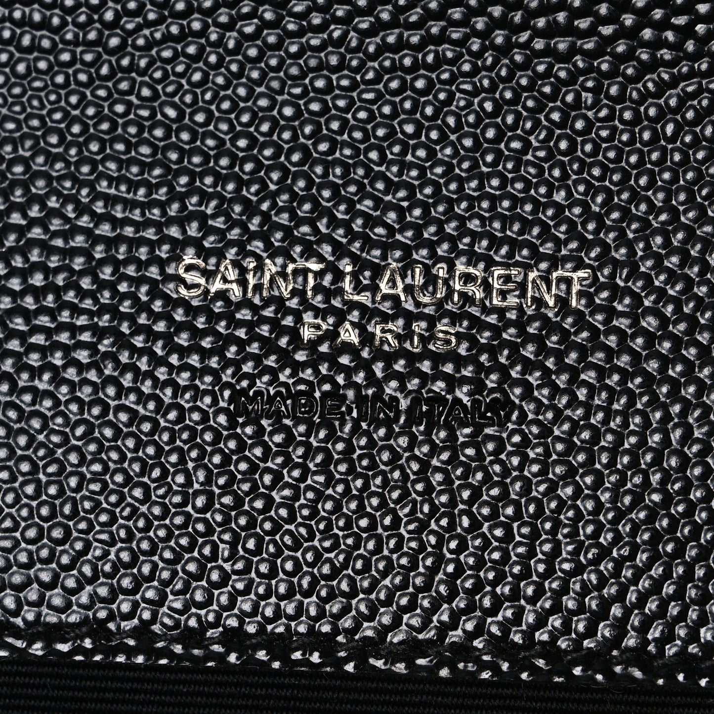 Grain De Poudre Matelasse Chevron Monogram Monochrome Envelope Clutch Black