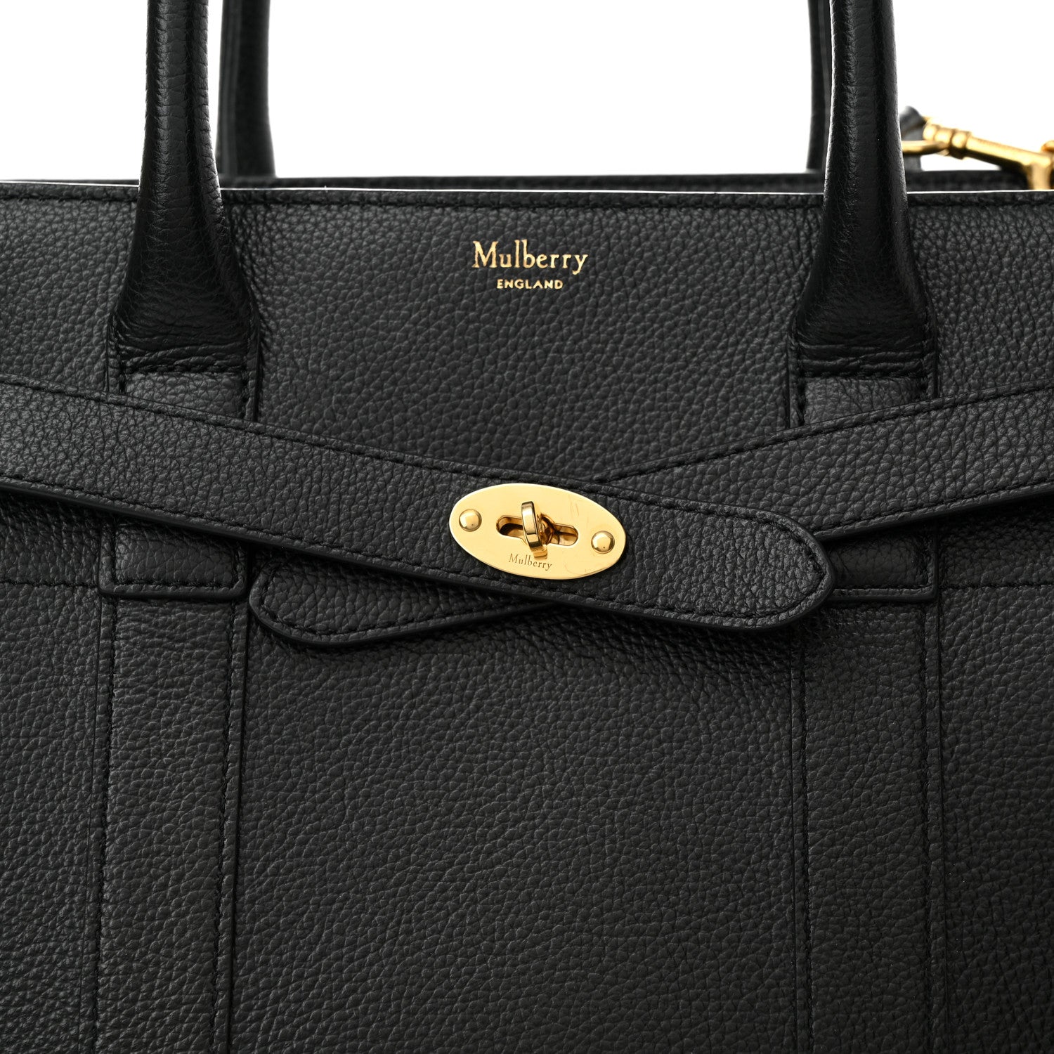 Mulberry Small Classic Grain Small Zipped Bayswater Black 7 of 11
