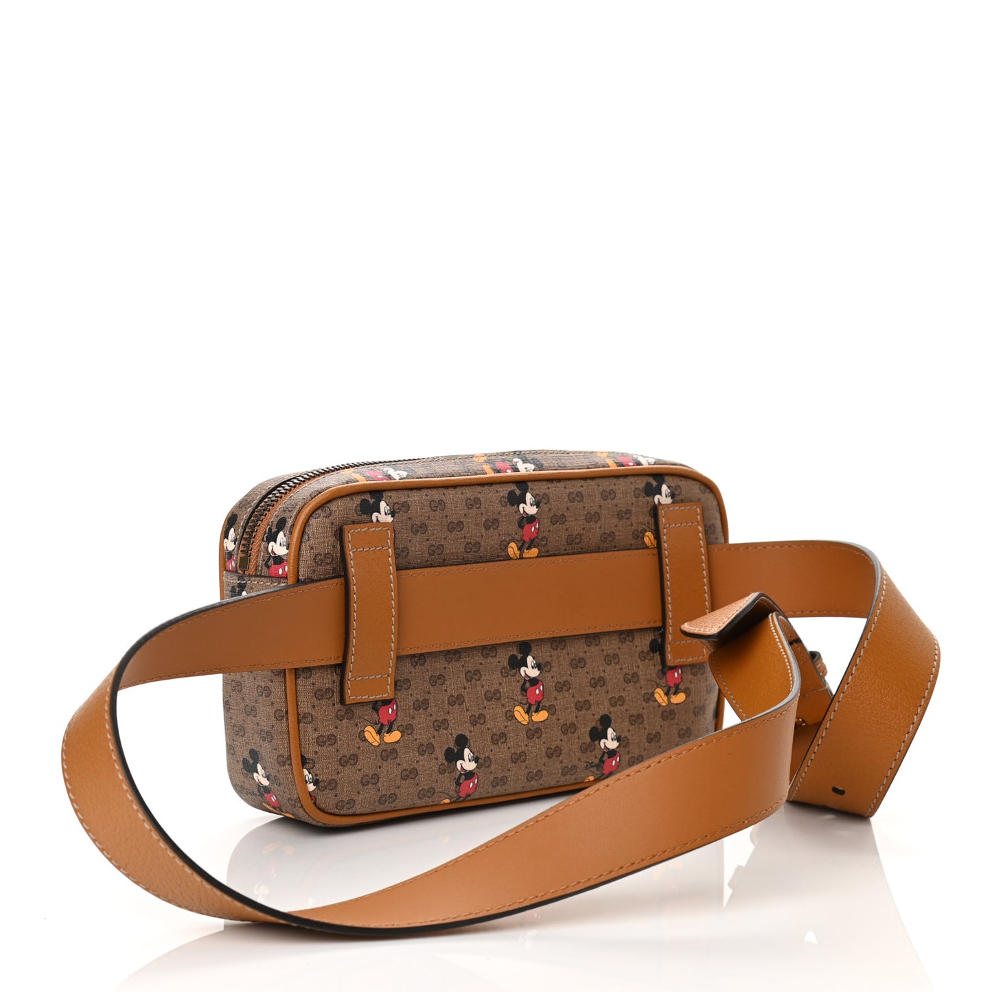 X DISNEY Mini Vintage GG Supreme Monogram Mickey Mouse Small Belt Bag Beige Vintage Sun Oil