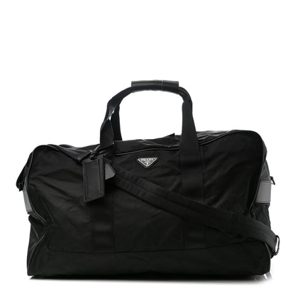 Prada Tessuto Nylon Saffiano Viaggio Carry On Travel Bag Black 1 of 8