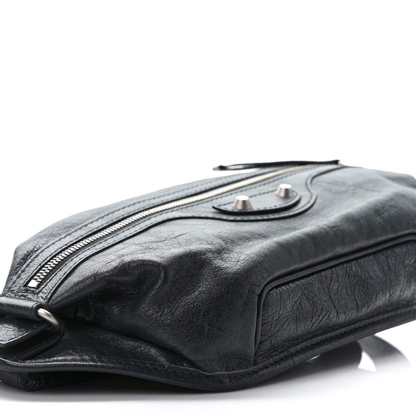 Lambskin Classic Hardware Neo Lift Hip Bag Black