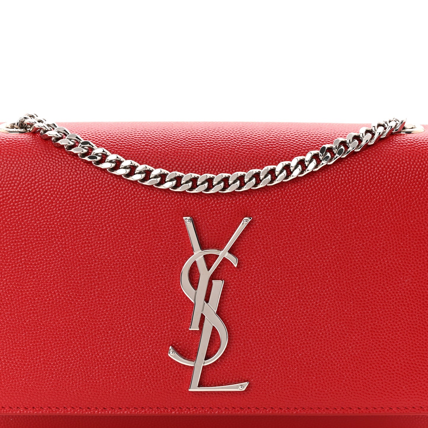 Grain De Poudre Small Monogram Kate Satchel Red