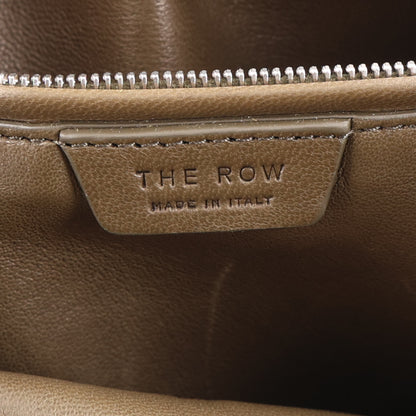 The Row Suede Calfskin XL Bourse Clutch Golden Olive 6 of 9