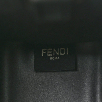 Fendi Vitello King Plexiglass Logo Embossed Small Fendi Sunshine Shopper Tote Black 6 of 9