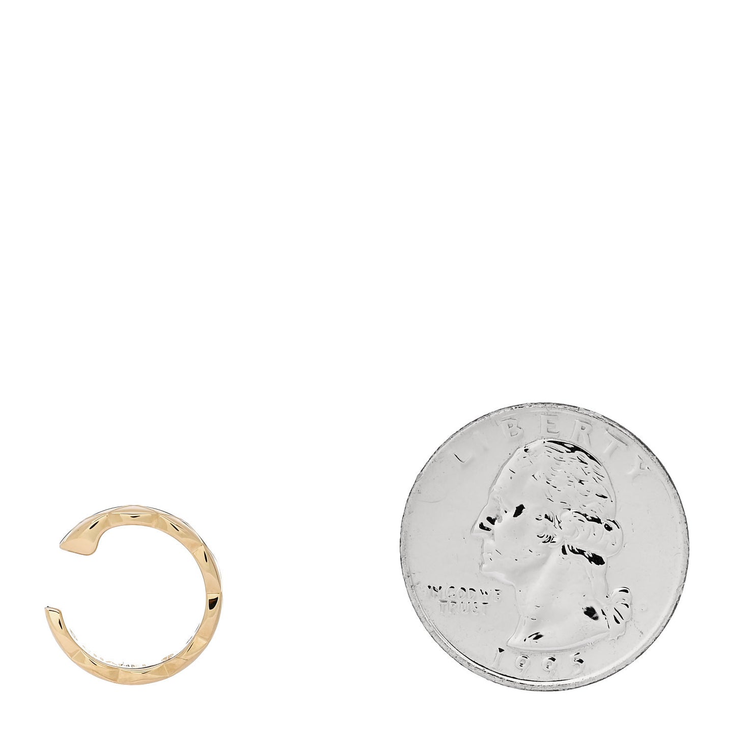 18K Yellow Gold Coco Crush Single Ear Cuff Earring