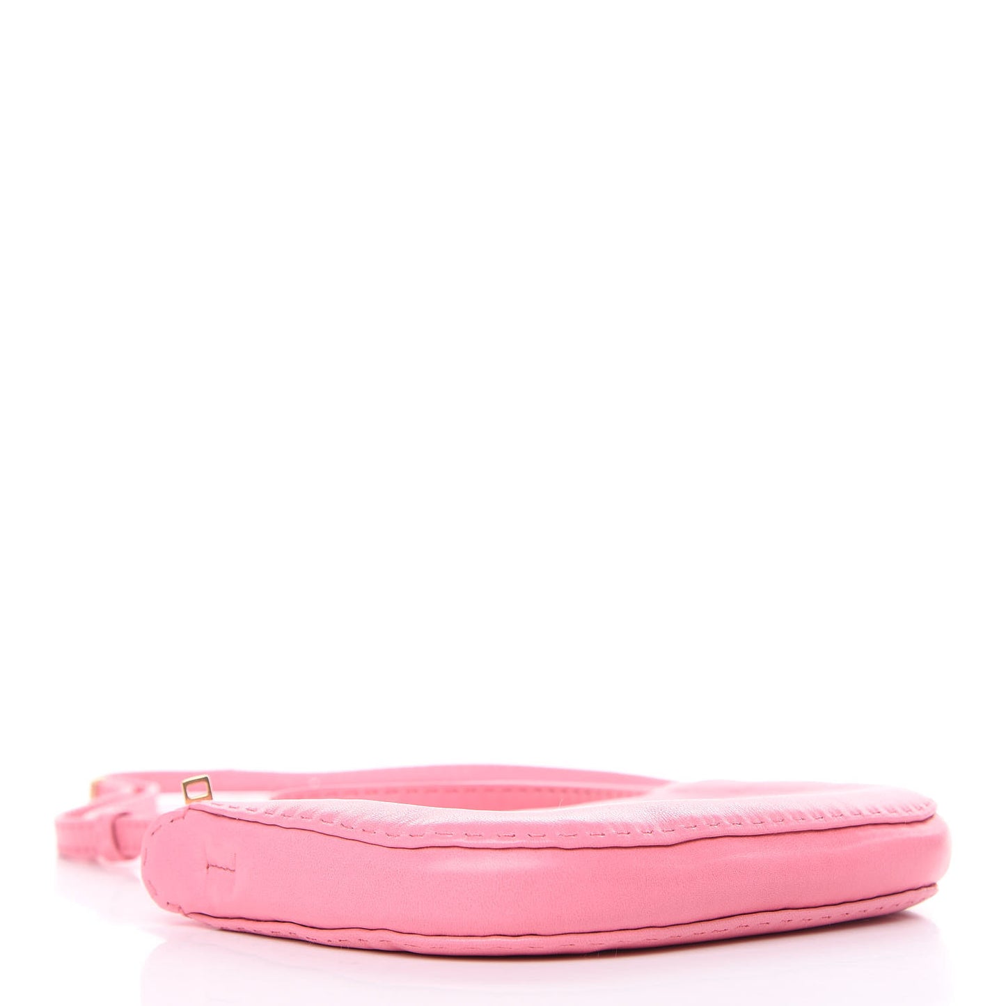 Soft Lambskin Mini Croissant Pouch Crossbody Bag Bubble