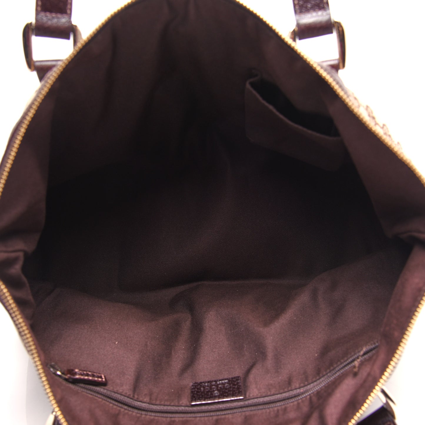 Monogram Medium Abbey Tote Dark Brown
