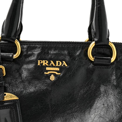 Prada Vitello Shine Shopping Satchel Black 7 of 18