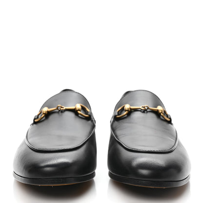 Gucci Calfskin Womens Jordaan Loafers 37.5 Black 2 of 8
