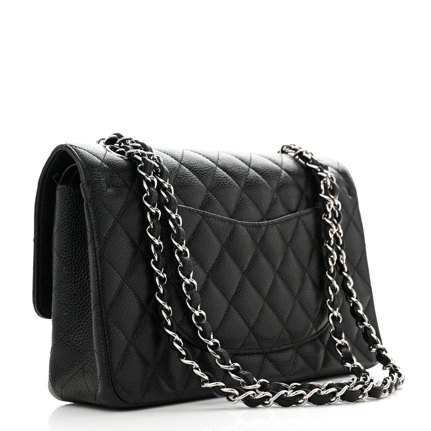 Chanel Caviar Quilted Medium Double Flap Black 2 of 10