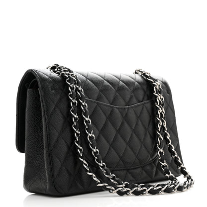 Chanel Caviar Quilted Medium Double Flap Black 2 of 10