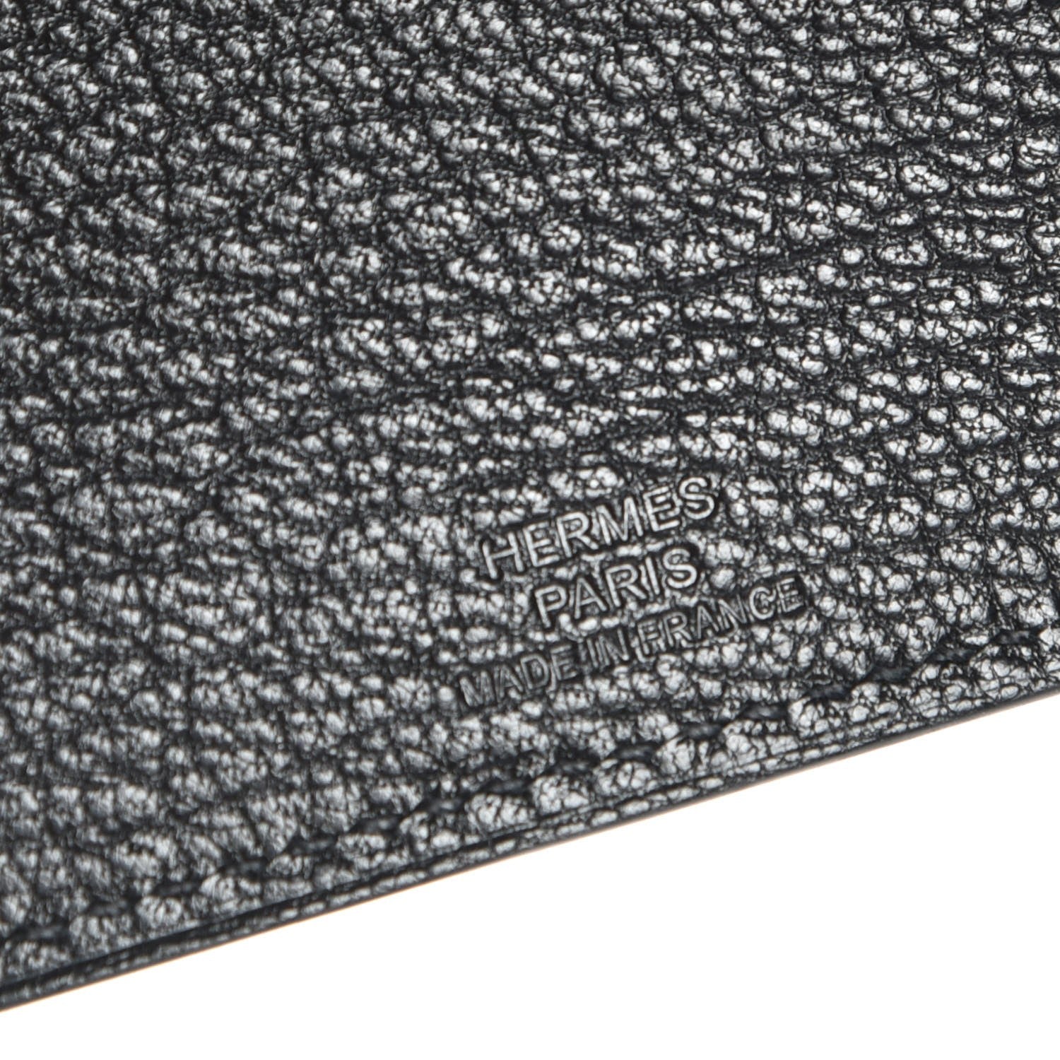 Hermes Chevre Mysore Tarmac PM Passport Holder Black 7 of 10