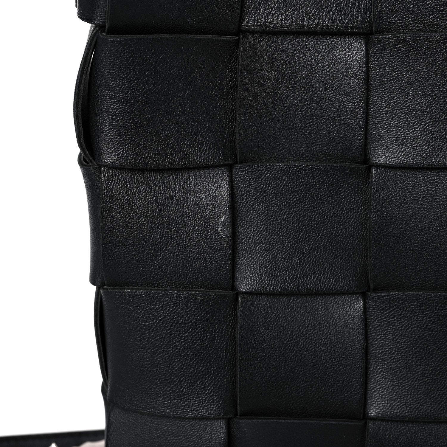 Bottega Veneta Lambskin Maxi Intrecciato Cassette Messenger Black 10 of 15