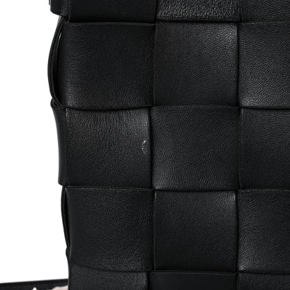 Bottega Veneta Lambskin Maxi Intrecciato Cassette Messenger Black 10 of 15