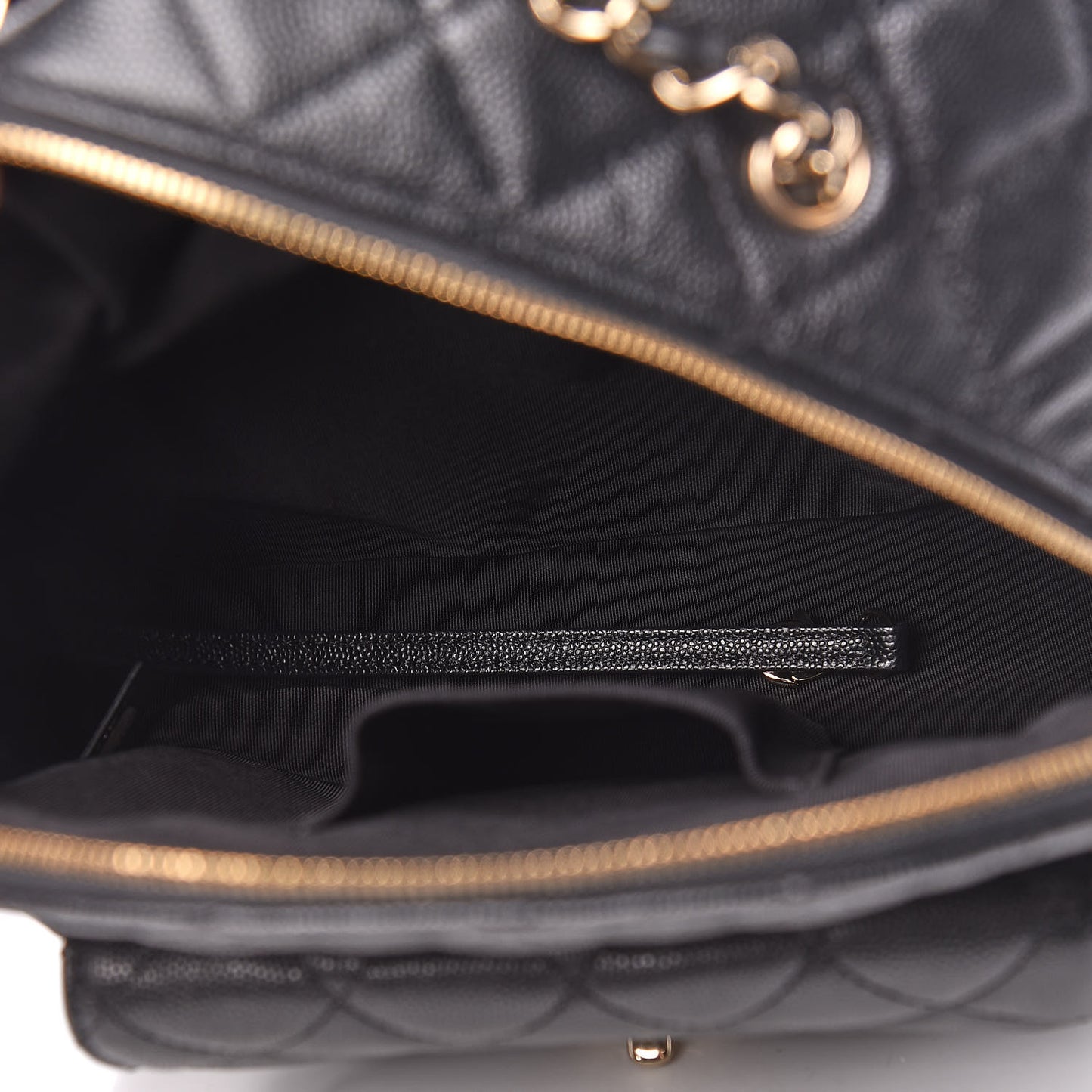 Caviar Quilted Large CC Day Backpack Black